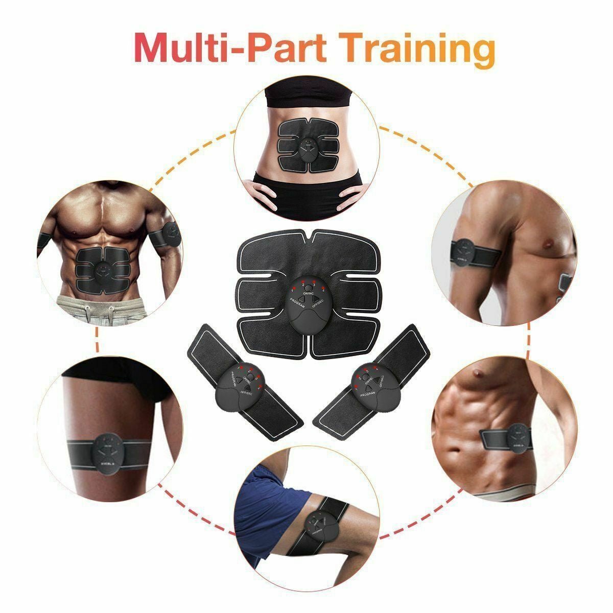 Electric Muscle Toner Machine ABS Toning Belt Simulation Fat Burner Belly Shaper - FitPulseElectric Muscle Toner Machine ABS Toning Belt Simulation Fat Burner Belly Shaper