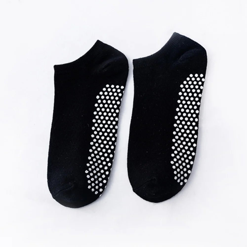 EASTIN 4 Pairs Non Slip Grip Socks Yoga Pilates Hospital Socks Sticky Grippers for Men Women - FitPulseEASTIN 4 Pairs Non Slip Grip Socks Yoga Pilates Hospital Socks Sticky Grippers for Men Women