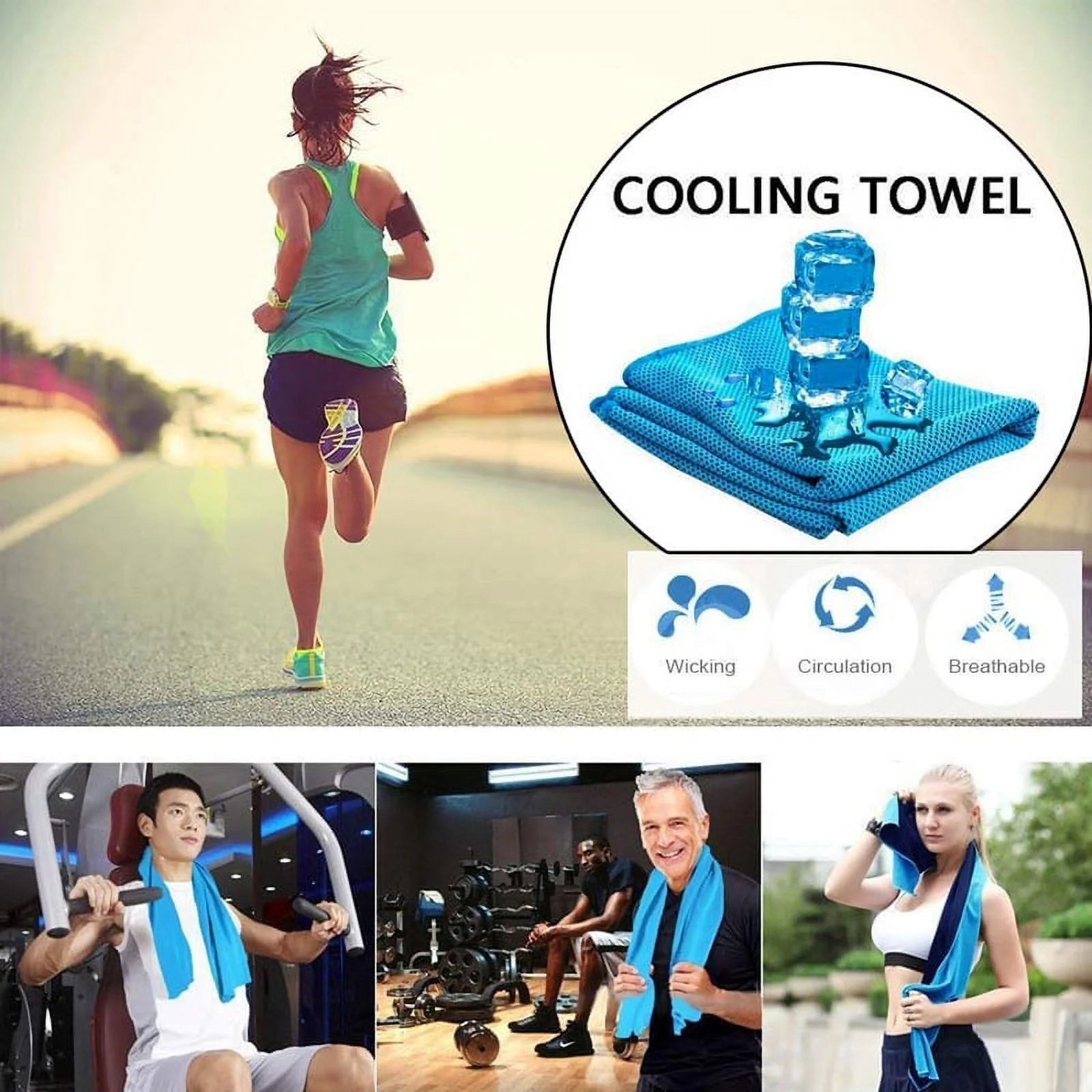 Outdoor Ice Cold Instant Cooling Towel Running Jogging Gym Chilly Pad Sport Yoga - FitPulseOutdoor Ice Cold Instant Cooling Towel Running Jogging Gym Chilly Pad Sport Yoga