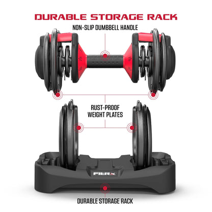 Adjustable Dumbbells, 25Lb Smartbell Dumbbell Set with 9 - In - 1 Quick - Select Weights, 2.5Lb Increments for Home Gym - FitPulseAdjustable Dumbbells, 25Lb Smartbell Dumbbell Set with 9 - In - 1 Quick - Select Weights, 2.5Lb Increments for Home Gym