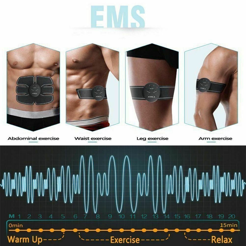 Electric Muscle Toner Machine ABS Toning Belt Simulation Fat Burner Belly Shaper - FitPulseElectric Muscle Toner Machine ABS Toning Belt Simulation Fat Burner Belly Shaper