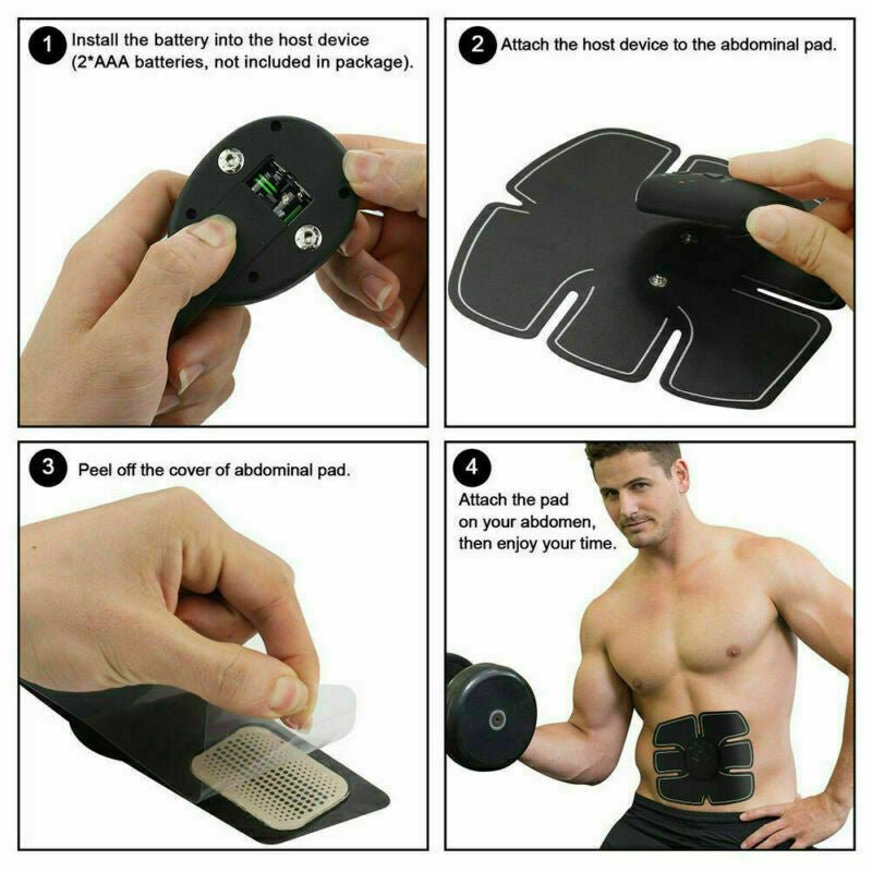 Electric Muscle Toner Machine ABS Toning Belt Simulation Fat Burner Belly Shaper - FitPulseElectric Muscle Toner Machine ABS Toning Belt Simulation Fat Burner Belly Shaper
