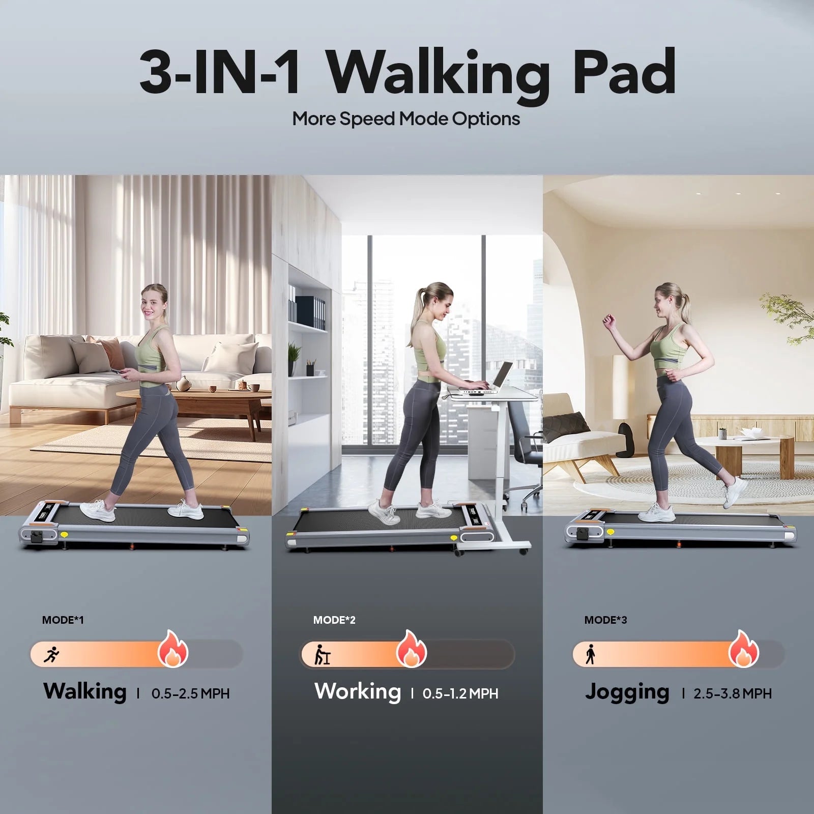 Walking Pad with Incline under Desk Treadmill 2.5HP Electric Treadmill Walking Jogging Machine for Home Office with Remote Control 265Lbs - FitPulseWalking Pad with Incline under Desk Treadmill 2.5HP Electric Treadmill Walking Jogging Machine for Home Office with Remote Control 265Lbs