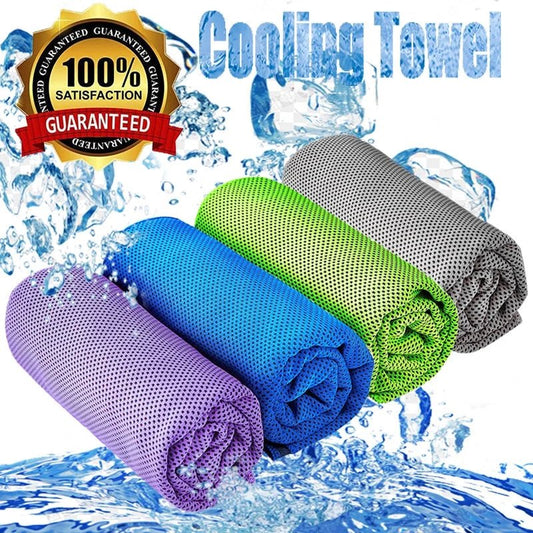 Outdoor Ice Cold Instant Cooling Towel Running Jogging Gym Chilly Pad Sport Yoga - FitPulseOutdoor Ice Cold Instant Cooling Towel Running Jogging Gym Chilly Pad Sport Yoga