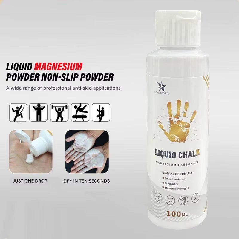 100/200Ml Liquid Chalk Sports Magnesium Powder Fitness Weight Lifting anti Slip Cream Grip Weight Lifting Climbing Gym Sports - FitPulse100/200Ml Liquid Chalk Sports Magnesium Powder Fitness Weight Lifting anti Slip Cream Grip Weight Lifting Climbing Gym Sports