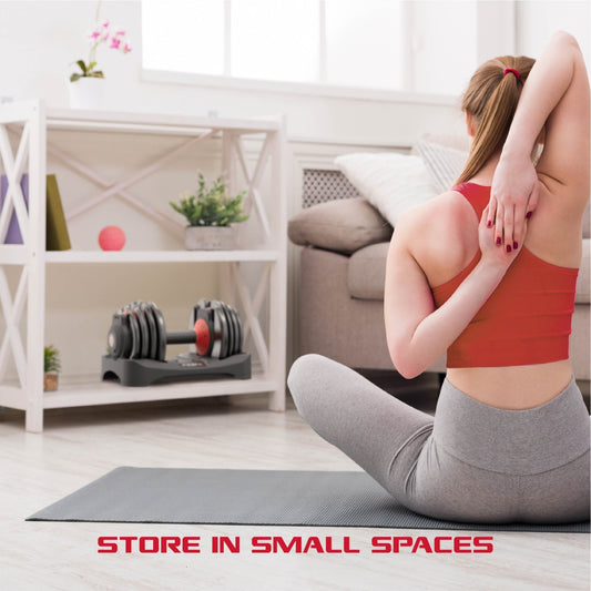 Adjustable Dumbbells, 25Lb Smartbell Dumbbell Set with 9 - In - 1 Quick - Select Weights, 2.5Lb Increments for Home Gym - FitPulseAdjustable Dumbbells, 25Lb Smartbell Dumbbell Set with 9 - In - 1 Quick - Select Weights, 2.5Lb Increments for Home Gym