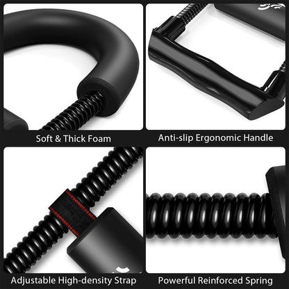 Forearm Strengthener Forearm Wrist Strengthener Exerciser with Adjustable Tension for Improving Strength - Hand Developer Arm Grip Workout Strength Trainer Home Gym Workout Equipment for Starter and Pro - FitPulseForearm Strengthener Forearm Wrist Strengthener Exerciser with Adjustable Tension for Improving Strength - Hand Developer Arm Grip Workout Strength Trainer Home Gym Workout Equipment for Starter and Pro