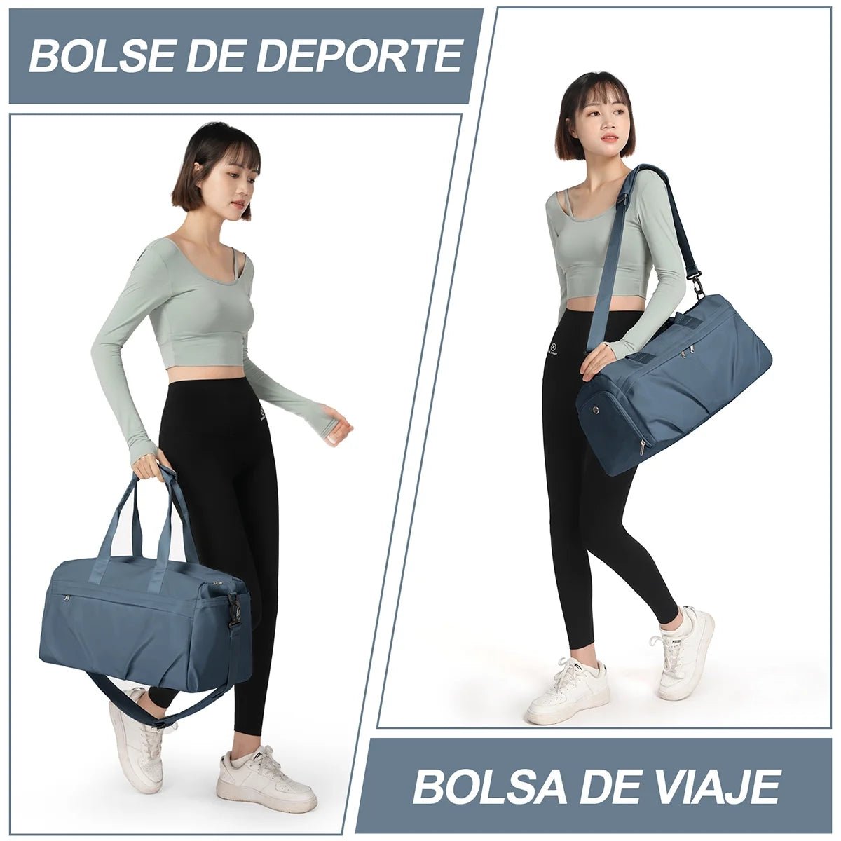 Sport Duffel Bag, Gym Bag with Shoes Compartment and Wet Pocket,Travel Duffel Bag for Man and Women,Sport Gym Tote Bags for Swimming Yoga, Weekend Overnight Bag Carry on Bag Sapphire Blue - FitPulseSport Duffel Bag, Gym Bag with Shoes Compartment and Wet Pocket,Travel Duffel Bag for Man and Women,Sport Gym Tote Bags for Swimming Yoga, Weekend Overnight Bag Carry on Bag Sapphire Blue