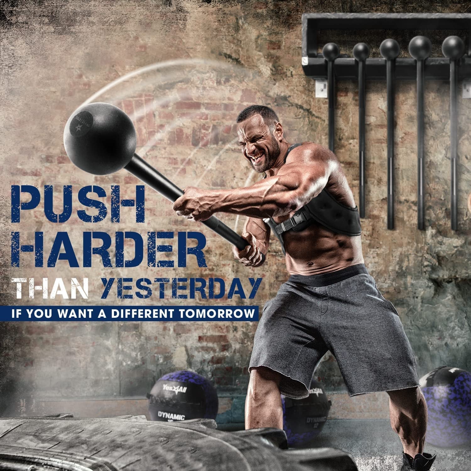 Steel Mace Bell for Strength Training - Support Full Body, Muscles, Shoulder, Grips & Forearms Workouts to Rehabilitation, Stretching 5, 7, 10, 15, 20, 25, 30Lb for Woman & Man - FitPulseSteel Mace Bell for Strength Training - Support Full Body, Muscles, Shoulder, Grips & Forearms Workouts to Rehabilitation, Stretching 5, 7, 10, 15, 20, 25, 30Lb for Woman & Man