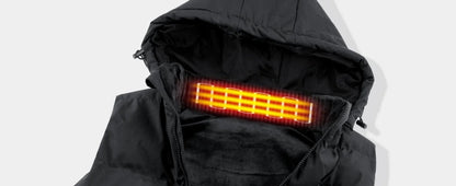 Heated Vest for Mens and Womens with 10000Mah Battery Pack, Detachable Heated Hood Heating Clothing, 3 Temperature Levels Electrically Heated Jacket, Szie XL - FitPulseHeated Vest for Mens and Womens with 10000Mah Battery Pack, Detachable Heated Hood Heating Clothing, 3 Temperature Levels Electrically Heated Jacket, Szie XL